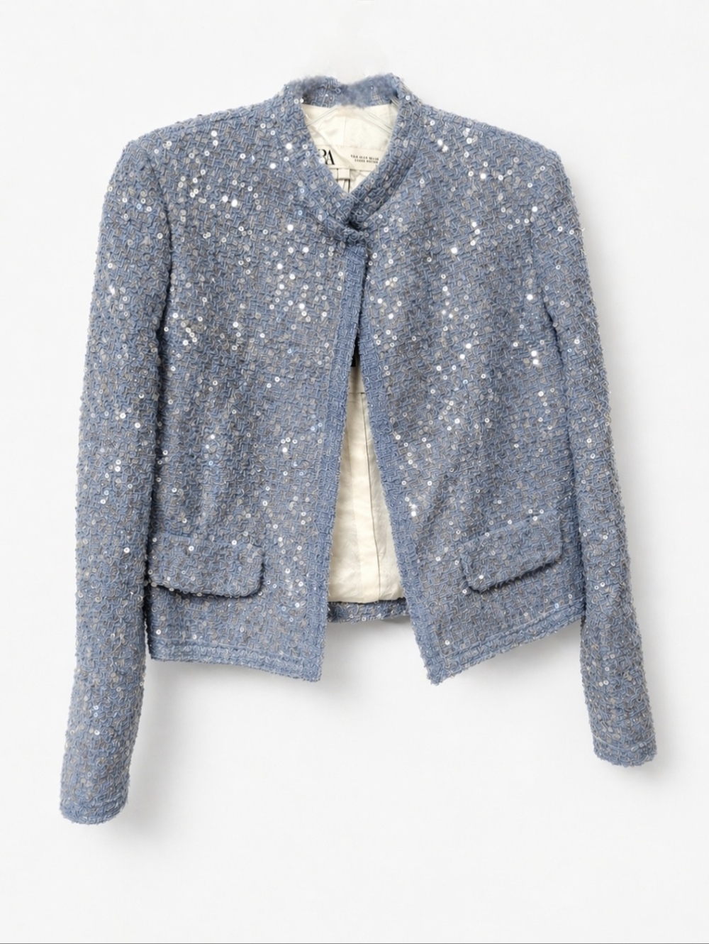 Zara ZW Collection Cropped Sequin Jacket